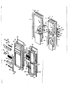 Door Parts parts for Kenmore Refrigerator 106.6680825 (1066680825, 106 6680825) from AppliancePartsPros.com
