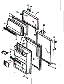 Door Parts parts for Kenmore Refrigerator 106.6682320 (1066682320, 106 6682320) from AppliancePartsPros.com