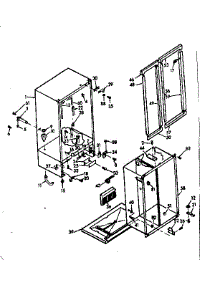 Cabinet Parts parts for Kenmore Refrigerator 106.6690422 (1066690422, 106 6690422) from AppliancePartsPros.com