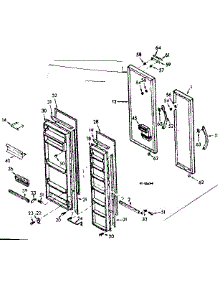 Door Parts parts for Kenmore Refrigerator 106.6690422 (1066690422, 106 6690422) from AppliancePartsPros.com