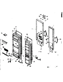Door Parts parts for Kenmore Refrigerator 106.6690500 (1066690500, 106 6690500) from AppliancePartsPros.com