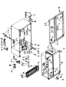 Cabinet Parts parts for Kenmore Refrigerator 106.6690500 (1066690500, 106 6690500) from AppliancePartsPros.com