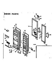 Door Parts parts for Kenmore Refrigerator 106.6690550 (1066690550, 106 6690550) from AppliancePartsPros.com