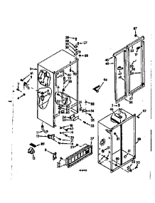 Cabinet Parts parts for Kenmore Refrigerator 106.6690550 (1066690550, 106 6690550) from AppliancePartsPros.com