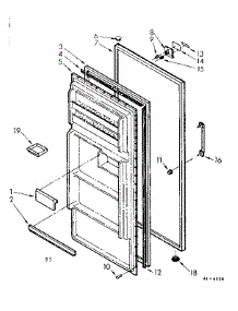 Door Parts parts for Kenmore Refrigerator 106.6691050 (1066691050, 106 6691050) from AppliancePartsPros.com