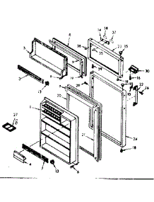 Door Parts parts for Kenmore Refrigerator 106.6694020 (1066694020, 106 6694020) from AppliancePartsPros.com