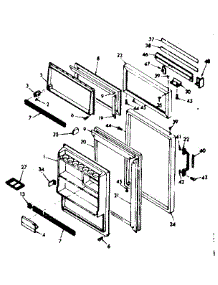 Door Parts parts for Kenmore Refrigerator 106.6696222 (1066696222, 106 6696222) from AppliancePartsPros.com