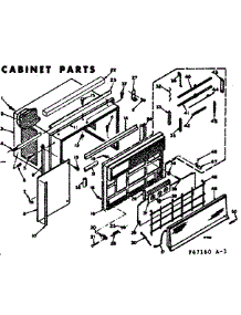 Cabinet Parts parts for Kenmore Heat Pump System 106.67160 (10667160, 106 67160) from AppliancePartsPros.com