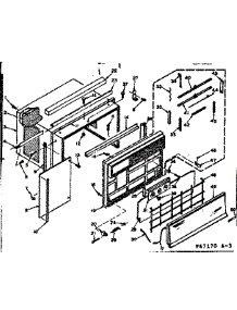 Cabinet Parts parts for Kenmore Heat Pump System 106.67170 (10667170, 106 67170) from AppliancePartsPros.com