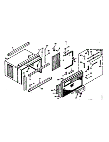 Cabinet Parts parts for Kenmore Heat Pump System 106.67270 (10667270, 106 67270) from AppliancePartsPros.com