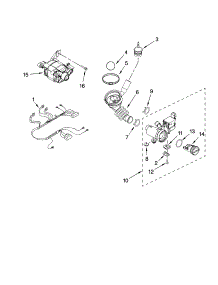 Pump And Motor Parts parts for Kenmore Washer 110.47566601 (11047566601, 110 47566601) from AppliancePartsPros.com