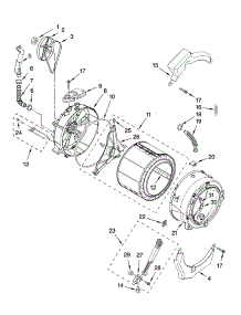 Tub And Basket Parts, Optional Parts (Not Included) parts for Kenmore Washer 110.47566602 (11047566602, 110 47566602) from AppliancePartsPros.com
