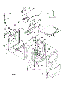 Top And Cabinet Parts parts for Kenmore Washer 110.47566602 (11047566602, 110 47566602) from AppliancePartsPros.com
