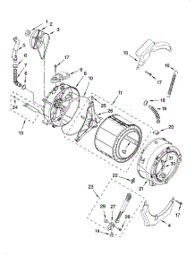 Tub And Basket Parts, Optional Parts (Not Included) parts for Kenmore Washer 110.47572700 (11047572700, 110 47572700) from AppliancePartsPros.com