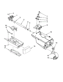 Dispenser Parts parts for Kenmore Washer 110.47576603 (11047576603, 110 47576603) from AppliancePartsPros.com