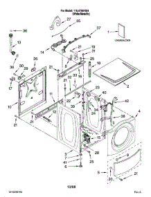 Top And Cabinet Parts parts for Kenmore Washer 110.47581604 (11047581604, 110 47581604) from AppliancePartsPros.com