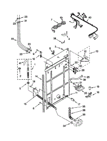 Rear Panel parts for Kenmore Washer 110.47602940 (11047602940, 110 47602940) from AppliancePartsPros.com