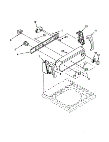 Control Panel parts for Kenmore Washer 110.47661950 (11047661950, 110 47661950) from AppliancePartsPros.com