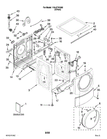 Top And Cabinet Parts parts for Kenmore Washer 110.47761800 (11047761800, 110 47761800) from AppliancePartsPros.com