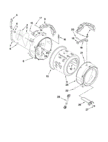 Tub And Basket Parts parts for Kenmore Washer 110.47781700 (11047781700, 110 47781700) from AppliancePartsPros.com