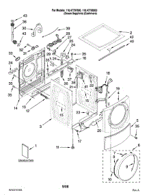Top And Cabinet Parts parts for Kenmore Washer 110.47797800 (11047797800, 110 47797800) from AppliancePartsPros.com