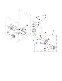 Pump And Motor Parts parts for Kenmore Washer 110.47852700 (11047852700, 110 47852700) from AppliancePartsPros.com