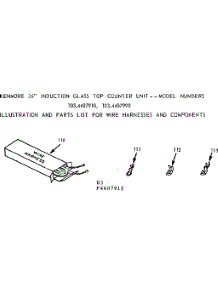 Wire Harness And Components parts for Kenmore Cooktop 103.4407910 (1034407910, 103 4407910) from AppliancePartsPros.com
