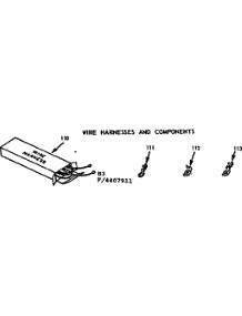Wire Harness And Components parts for Kenmore Cooktop 103.4407911 (1034407911, 103 4407911) from AppliancePartsPros.com
