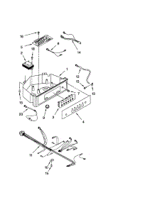 Control Panel parts for Kenmore Ice Maker 106.89482993 (10689482993, 106 89482993) from AppliancePartsPros.com