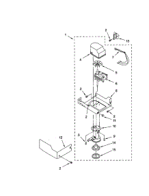 Pump parts for Kenmore Ice Maker 106.89482993 (10689482993, 106 89482993) from AppliancePartsPros.com