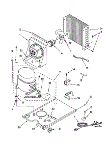 Unit parts for Kenmore Ice Maker 106.89483992 (10689483992, 106 89483992) from AppliancePartsPros.com