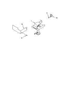 Pump parts for Kenmore Ice Maker 106.89483995 (10689483995, 106 89483995) from AppliancePartsPros.com