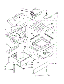 Evaporator Ice Cutter Grid And Water Parts parts for Kenmore Ice Maker 106.89483997 (10689483997, 106 89483997) from AppliancePartsPros.com