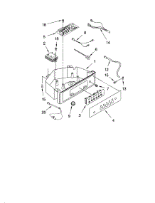 Control Panel Parts parts for Kenmore Ice Maker 106.89483998 (10689483998, 106 89483998) from AppliancePartsPros.com