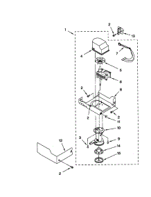 Pump parts for Kenmore Ice Maker 106.89485991 (10689485991, 106 89485991) from AppliancePartsPros.com
