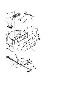 Control Panel parts for Kenmore Ice Maker 106.89485992 (10689485992, 106 89485992) from AppliancePartsPros.com