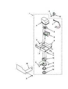 Pump parts for Kenmore Ice Maker 106.89485992 (10689485992, 106 89485992) from AppliancePartsPros.com