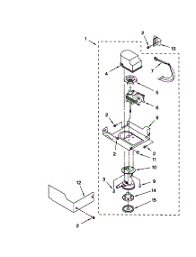 Pump parts for Kenmore Ice Maker 106.89489990 (10689489990, 106 89489990) from AppliancePartsPros.com