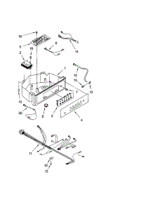 Control Panel parts for Kenmore Ice Maker 106.89489994 (10689489994, 106 89489994) from AppliancePartsPros.com