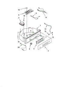 Control Panel Parts parts for Kenmore Ice Maker 106.89489996 (10689489996, 106 89489996) from AppliancePartsPros.com