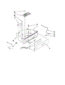 Control Panel Parts parts for Kenmore Ice Maker 106.89589703 (10689589703, 106 89589703) from AppliancePartsPros.com