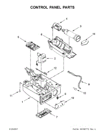 Control Panel Parts parts for Kenmore Freestanding Ice Maker 106.89593102 (10689593102, 106 89593102) from AppliancePartsPros.com