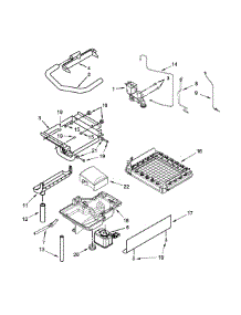 Evaporator, Grid, And Water Parts parts for Kenmore Freestanding Ice Maker 106.89599100 (10689599100, 106 89599100) from AppliancePartsPros.com