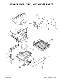 Evaporator, Grid, And Water Parts parts for Kenmore Freestanding Ice Maker 106.89599102 (10689599102, 106 89599102) from AppliancePartsPros.com