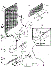 Unit parts for Kenmore Freezer 106.9203381 (1069203381, 106 9203381) from AppliancePartsPros.com