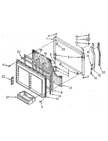Freezer Door parts for Kenmore Refrigerator 106.9705662 (1069705662, 106 9705662) from AppliancePartsPros.com