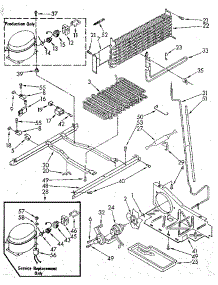 Unit parts for Kenmore Refrigerator 106.9705662 (1069705662, 106 9705662) from AppliancePartsPros.com