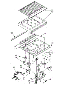 Compartment Separator parts for Kenmore Refrigerator 106.9708782 (1069708782, 106 9708782) from AppliancePartsPros.com