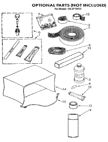 Optional parts for Kenmore Air Conditioner 106.9710532 (1069710532, 106 9710532) from AppliancePartsPros.com