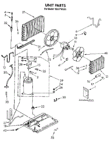 Unit parts for Kenmore Air Conditioner 106.9710533 (1069710533, 106 9710533) from AppliancePartsPros.com